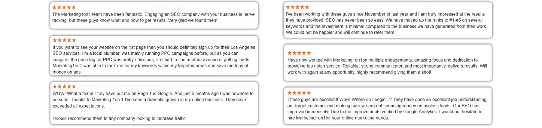 Reviews and Testimonials